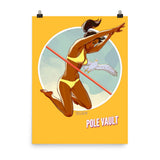 Pole Vault, Brazil Olympics, Poster