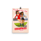 Portugal & Uruguay, Footbal Pin-Up, Poster