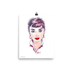 Audrey Hepburn, Hollywood Icons, Poster