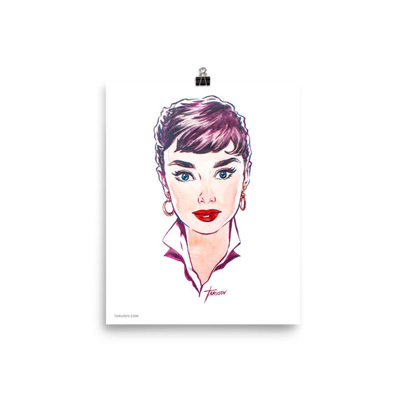 Audrey Hepburn, Hollywood Icons, Poster