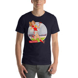 Denmark, Football Pin-Up, Short-Sleeve Unisex T-Shirt