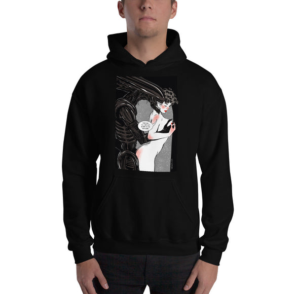 Xenomorph, Erotic Gothic, Hooded Sweatshirt