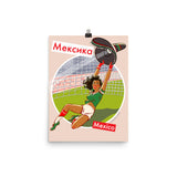 Mexico, Footbal Pin-Up, Poster