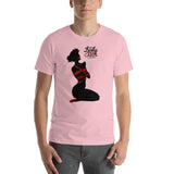 6 of clubs (Silhouette), Kinky Cards, Short-Sleeve Unisex T-Shirt