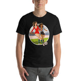 Portugal & Uruguay, Football Pin-Up, Short-Sleeve Unisex T-Shirt