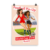 Portugal & Uruguay, Footbal Pin-Up, Poster