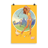 Golf, Brazil Olympics, Poster