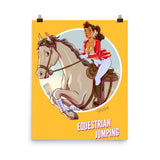 Equestrian Jumping, Brazil Olympics, Poster