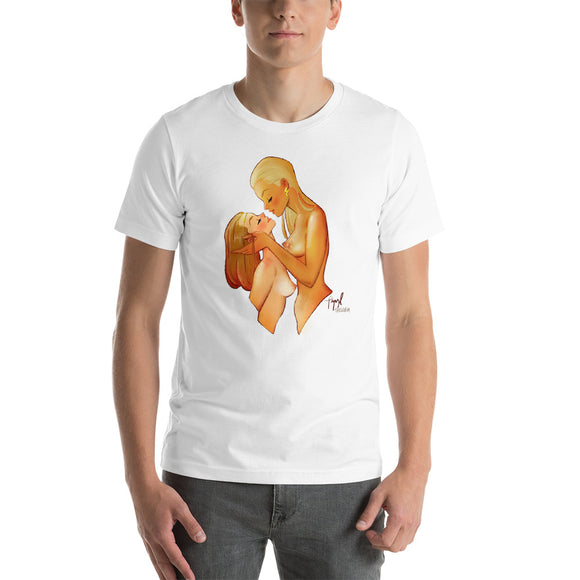 Zeus and Callisto, Greek Gods Pin-Up  (NSFW), Short-Sleeve Unisex T-Shirt