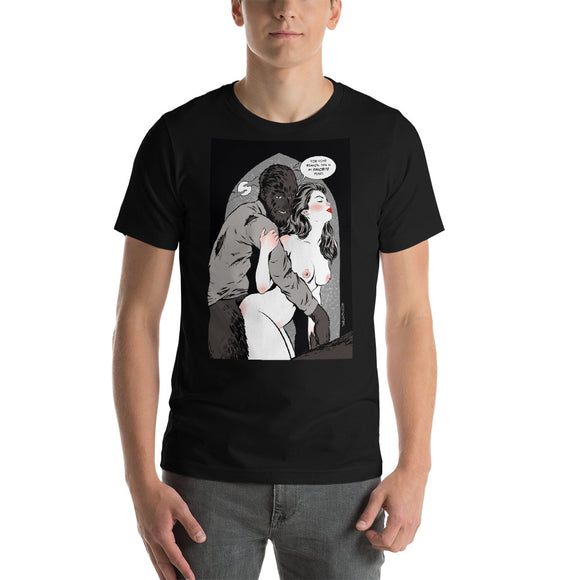 Wolfman, Erotic Gothic, Short-Sleeve Unisex T-Shirt