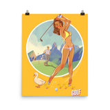 Golf, Brazil Olympics, Poster