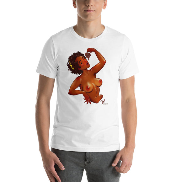 Dionis, Greek Gods Pin-Up  (NSFW), Short-Sleeve Unisex T-Shirt