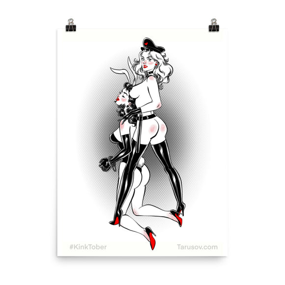 Handcuffs, KinkTober Premium Matte vertical posters