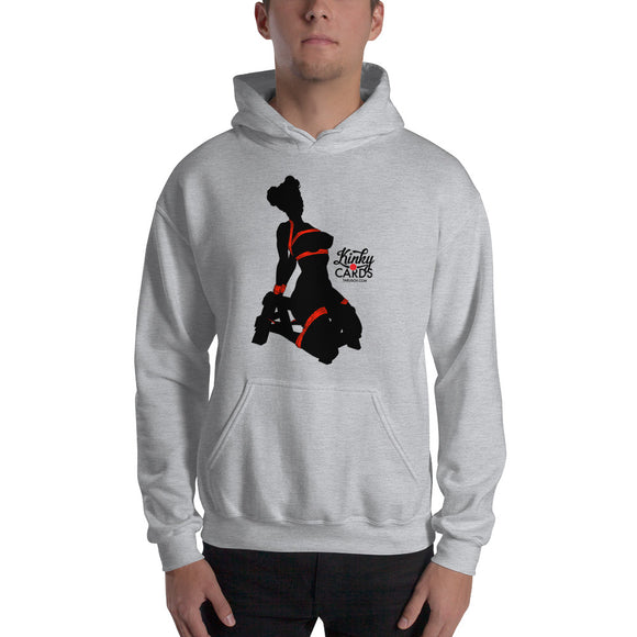 4 of clubs (Silhouette), Kinky Cards, Hooded Sweatshirt