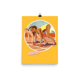 Athletics, Brazil Olympics, Poster