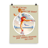 Figure Skating, Sports Pin-Up, Poster