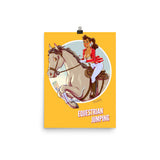 Equestrian Jumping, Brazil Olympics, Poster