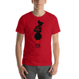 Ace of clubs (Silhouette), Kinky Cards, Short-Sleeve Unisex T-Shirt