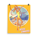 Artistic Gymnastics, Brazil Olympics, Poster