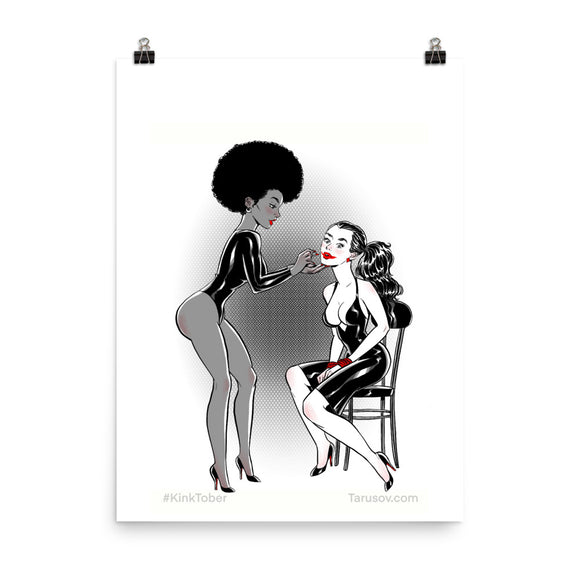 Lipstick, KinkTober Premium Matte vertical posters