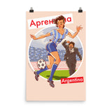 Argentina, Footbal Pin-Up, Poster