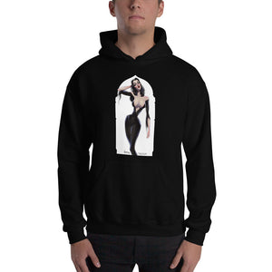 Vampira, Halloween Girls Pin-Up, Hooded Sweatshirt