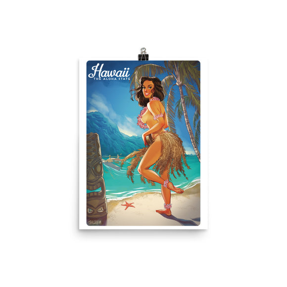 Hawaii, American Calendar, Poster