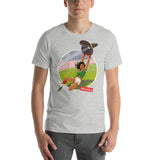 Mexico, Football Pin-Up, Short-Sleeve Unisex T-Shirt