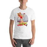 Denmark, Football Pin-Up, Short-Sleeve Unisex T-Shirt