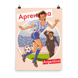 Argentina, Footbal Pin-Up, Poster