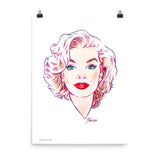 Marilyn Monroe, Hollywood Icons, Poster