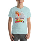 Denmark, Football Pin-Up, Short-Sleeve Unisex T-Shirt