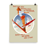 Ski Jumping, Sports Pin-Up, Poster