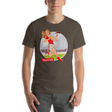 Denmark, Football Pin-Up, Short-Sleeve Unisex T-Shirt