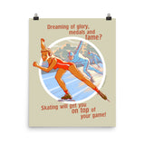 Skating, Sports Pin-Up, Poster