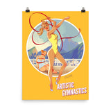 Artistic Gymnastics, Brazil Olympics, Poster