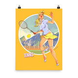 Tennis, Brazil Olympics, Poster