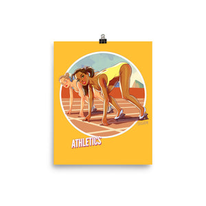 Athletics, Brazil Olympics, Poster