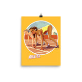 Athletics, Brazil Olympics, Poster