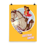 Equestrian Jumping, Brazil Olympics, Poster