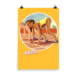 Athletics, Brazil Olympics, Poster