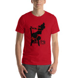 5 of clubs (Silhouette), Kinky Cards, Short-Sleeve Unisex T-Shirt