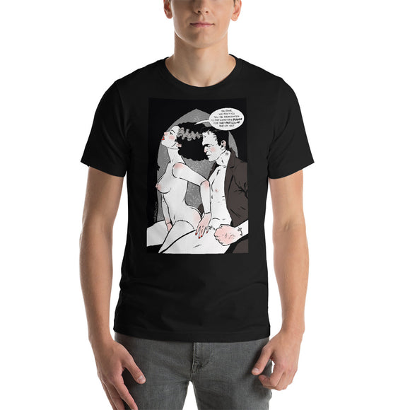 Frankenstain & Bride, Erotic Gothic, Short-Sleeve Unisex T-Shirt