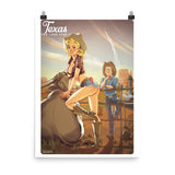 Texas, American Calendar, Poster