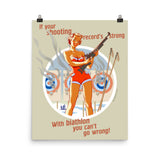 Biatlon, Sports Pin-Up, Poster