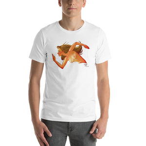 Hermes, Greek Gods Pin-Up  (NSFW), Short-Sleeve Unisex T-Shirt