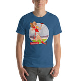 Denmark, Football Pin-Up, Short-Sleeve Unisex T-Shirt