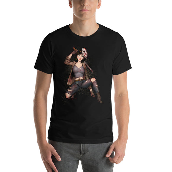 Jason from the Friday 13th - Mulan, Maniac Princesses, Short-Sleeve Unisex T-Shirt