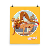 Wrestling, Brazil Olympics, Poster