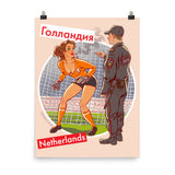 Netherlands, Footbal Pin-Up, Poster